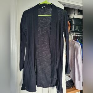 Soma Black Sheer Cardigan
